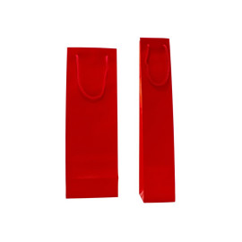 Τσάντα Χάρτινη Χειροποίητη με Κορδόνι, Κόκκινη, 25 τμχ