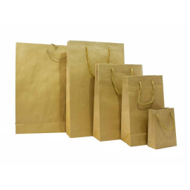 Τσάντα Χάρτινη Χειροποίητη με Κορδόνι, Κράφτ, 25 τμχ