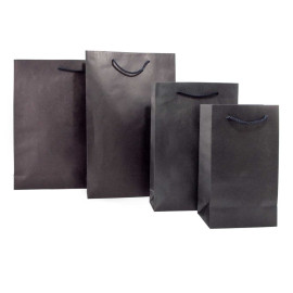 Τσάντα Χάρτινη Χειροποίητη, Μπλε Navy με Κορδόνι, 25 τμx.