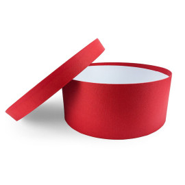 Χειροποίητο Χάρτινο Κουτί-Καπελιέρα, Κόκκινο, 6 διαστάσεις