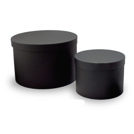 Χειροποίητο Χάρτινο Κουτί-Καπελιέρα, Μαύρο, 6 διαστάσεις