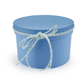 Χειροποίητο Χάρτινο Κουτί-Καπελιέρα, Τυρκουάζ, 15*10cm