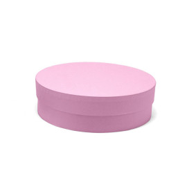 Χειροποίητο Χάρτινο Κουτί-Καπελιέρα, Ρηχό, Ροζ, 20*6cm