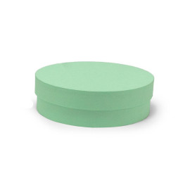 Χειροποίητο Χάρτινο Κουτί-Καπελιέρα, Ρηχό, Βεραμάν, 20*6cm