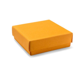 Χειροποίητο Χάρτινο Κουτί, Τετράγωνο, Ρηχό, Πορτοκαλί