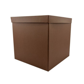 Χειροποίητος Χάρτινος Κύβος, Καφέ, 9 διαστάσεις