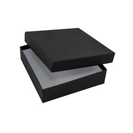 Χειροποίητο Χάρτινο Ρηχό Κουτί, Μαύρο, 7 διαστάσεις