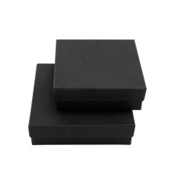 Χειροποίητο Χάρτινο Ρηχό Κουτί, Μαύρο, 7 διαστάσεις