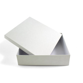 Χειροποίητο Χάρτινο Κουτί, Λευκό, 2 διαστάσεις