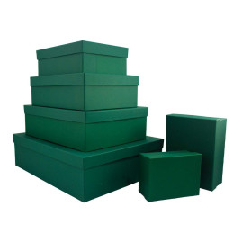 Χειροποίητο Χάρτινο Κουτί, Πράσινο, 8 διαστάσεις
