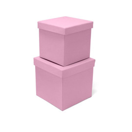 Χειροποίητος Χάρτινος Κύβος, Ροζ, 9 διαστάσεις