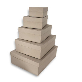 Χειροποίητο Χάρτινο Κουτί, Χρώμα της Άμμου, 8 διαστάσεις