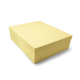 Χειροποίητο Χάρτινο Κουτί, Ώχρα, 8 διαστάσεις