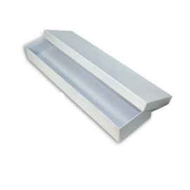 Χειροποίητο Χάρτινο Κουτί Λαμπάδας, Λευκό, 42*10*5cm