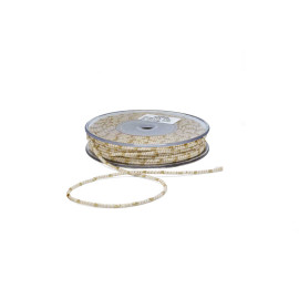 Κορδόνι Πάσα Λούρεξ Μονόχρωμο Εκρού-Χρυσό 3mm