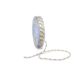 Κορδόνι Πάσα Λούρεξ Μονόχρωμο Κόκκινο-Χρυσό 3mm