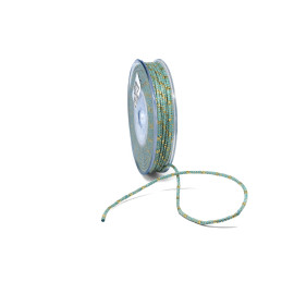 Κορδόνι Πάσα Λούρεξ Μονόχρωμο Πετρόλ-Χρυσό 3mm