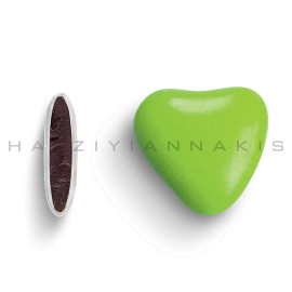 Κουφέτα καρδιά-χρώμα_βεραμάν,-γυαλισμένο