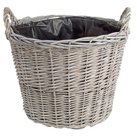 ΚΑΛΑΘΙ ΨΑΘΙΝΟ ΓΚΡΙ ΜΕ ΜΑΥΡΗ ΕΠΕΝΔΥΣΗ 40Χ32CΜ