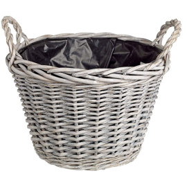 ΚΑΛΑΘΙ ΨΑΘΙΝΟ ΓΚΡΙ ΜΕ ΜΑΥΡΗ ΕΠΕΝΔΥΣΗ 29Χ20CΜ