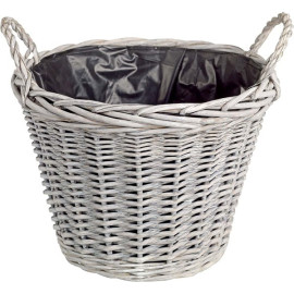 ΚΑΛΑΘΙ ΨΑΘΙΝΟ ΓΚΡΙ ΜΕ ΜΑΥΡΗ ΕΠΕΝΔΥΣΗ 30Χ23CΜ