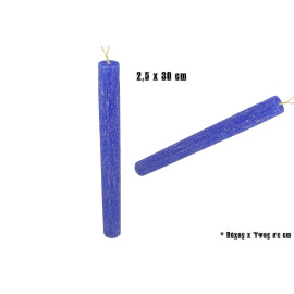 Λαμπαδάκι αρωματικό μίνι στρογγυλό, μπλε, 3x1,5x30ΕΚ