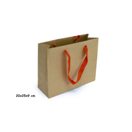 ΤΣΑΝΤΑ ΧΑΡΤΙΝΗ ΧΕΙΡΟΠΟΙΗΤΗ ΚΡΑΦΤ, ΠΟΡΤΟΚΑΛΙ ΦΑΚΑΡΟΛΑ, 25ΤΕΜ