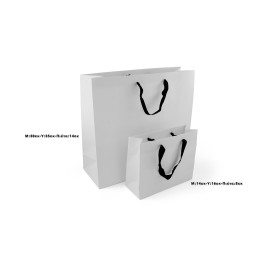 ΤΣΑΝΤΑ ΧΑΡΤΙΝΗ ΧΕΙΡΟΠΟΙΗΤΗ ΛΕΥΚΗ, ΜΑΥΡΗ ΦΑΚΑΡΟΛΑ, 20ΤΕΜ