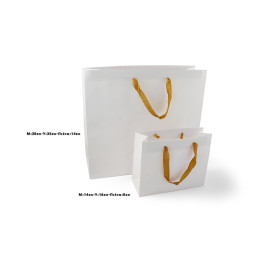 ΤΣΑΝΤΑ ΧΑΡΤΙΝΗ ΧΕΙΡΟΠΟΙΗΤΗ ΛΕΥΚΗ, ΧΡΥΣΗ ΦΑΚΑΡΟΛΑ,20ΤΕΜ