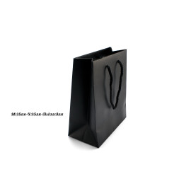 ΤΣΑΝΤΑ ΧΑΡΤΙΝΗ ΧΕΙΡΟΠΟΙΗΤΗ ΚΟΡΔΟΝΙ, ΜΑΥΡΗ, 25 ΤΕΜ