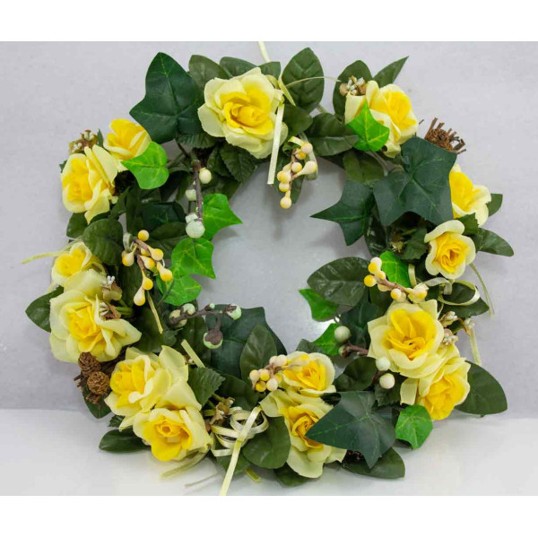 ΣΤΕΦΑΝΑΚΙ ΥΦΑΣΜΑΤΙΝΟ ΚΙΤΡΙΝΑ ΤΡΙΑΝΑΤΑΦΥΛΛΑΚΙΑ, 25ΕΚ