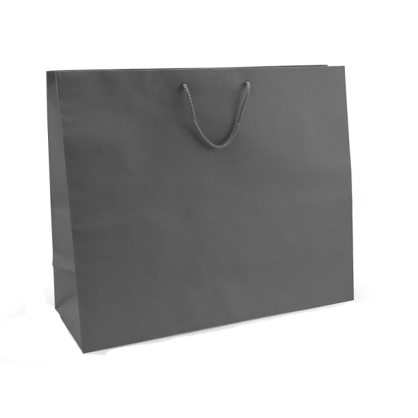 Χάρτινες Χειροποίητες Τσάντες με Κορδόνι – Γκρι, 20τμχ