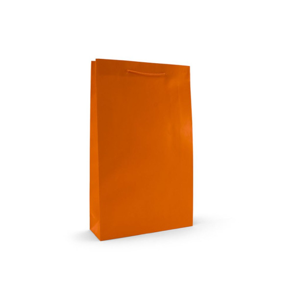 Τσάντα Χάρτινη Χειροποίητη με Κορδόνι, Πορτοκαλί, 25 τμχ