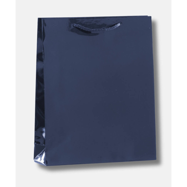 Χειροποίητες Πλαστικοποιημένες Τσάντες Μπλε Γυαλιστερές – 20 τμχ