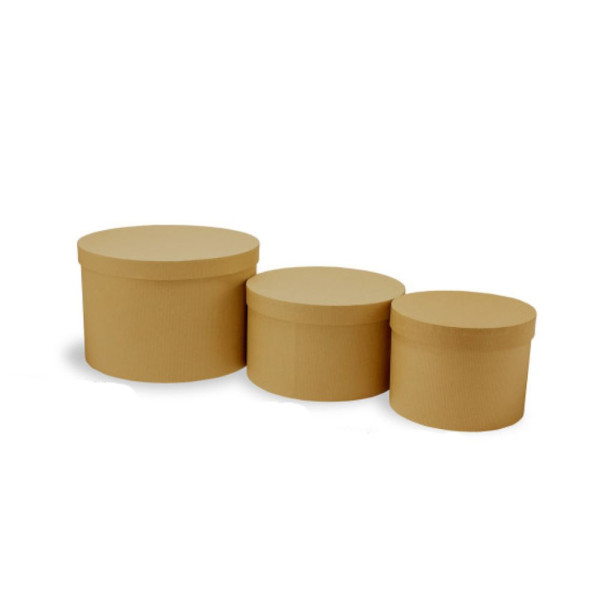 Χειροποίητο Χάρτινο Κουτί-Καπελιέρα, Κράφτ, 6 διαστάσεις