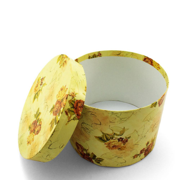 Χειροποίητο Χάρτινο Κουτί-Καπελιέρα, Τριαντάφυλλα, 2 διάστασεις