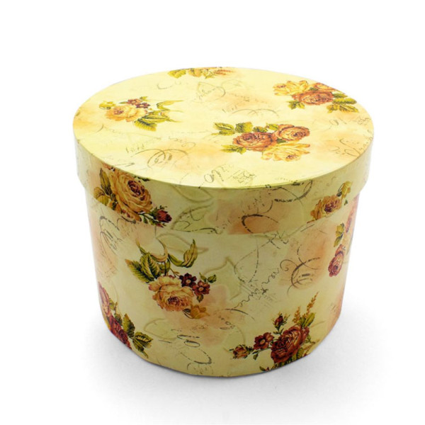 Χειροποίητο Χάρτινο Κουτί-Καπελιέρα, Τριαντάφυλλα, 2 διάστασεις