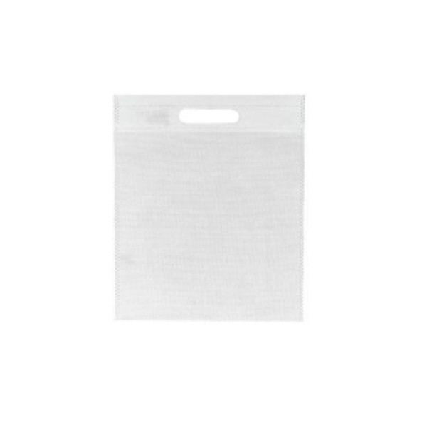 Τσάντα Non Woven με Χούφτα, Λευκή, 25 τμχ.