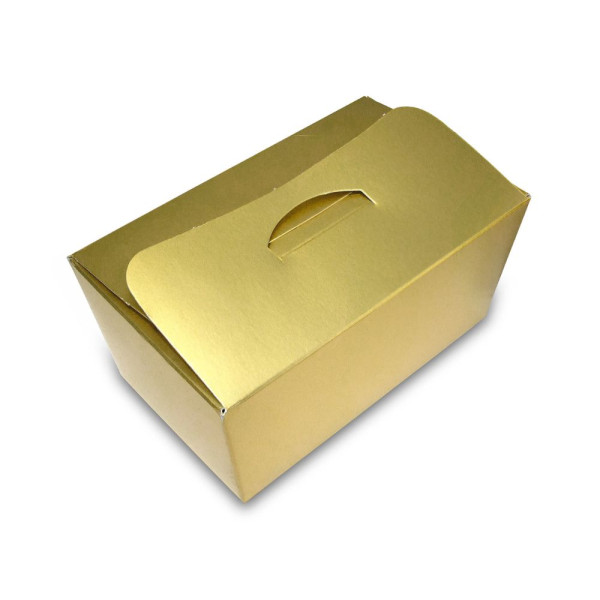 Κουτί για Σοκολατάκια, Χρυσό, 4 διαστάσεις