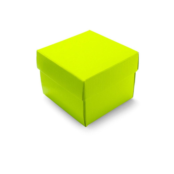 Χειροποίητο Χάρτινο Κουτί, Τετράγωνο, Λαχανί