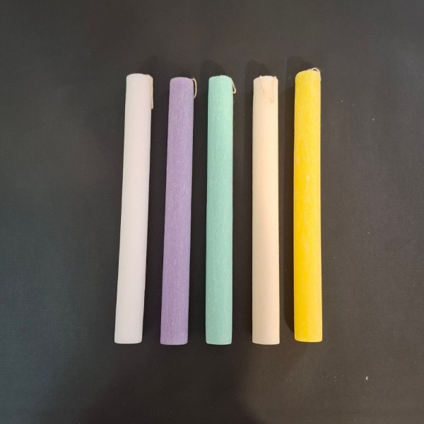 Κερί-Λαμπάδα Στρογγυλή Αρωματική, Διάφορα Χρώματα