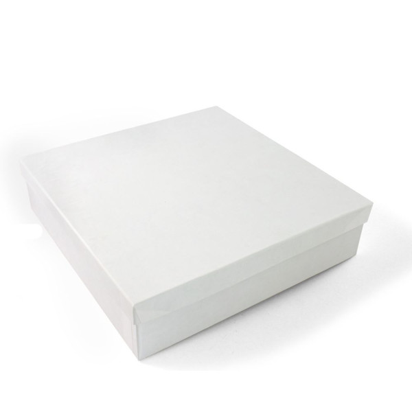 Χειροποίητο Χάρτινο Κουτί, Λευκό, 2 διαστάσεις