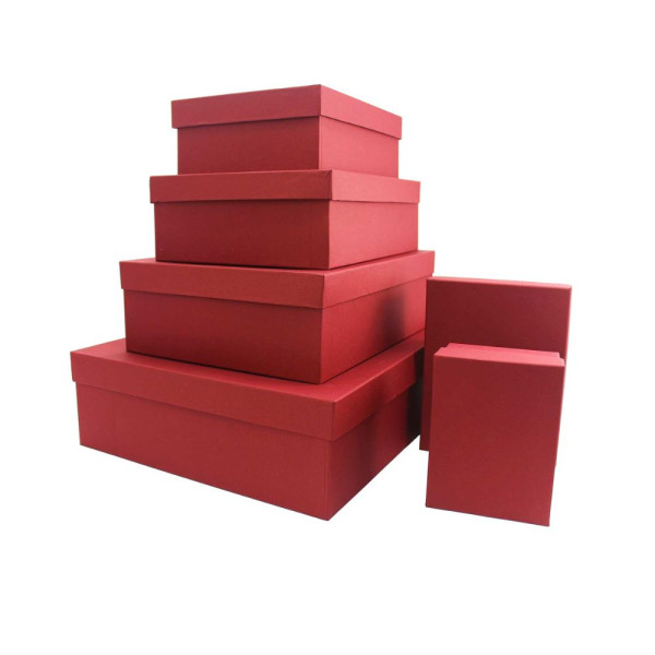 Χειροποίητο Χάρτινο Κουτί, Μπορντό, 8 διαστάσεις