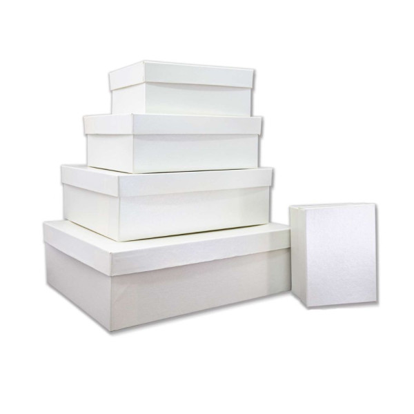 Χειροποίητο Χάρτινο Κουτί, Λευκό, 8 διαστάσεις