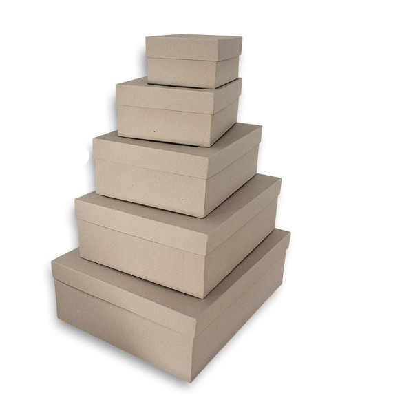 Χειροποίητο Χάρτινο Κουτί, Χρώμα της Άμμου, 8 διαστάσεις