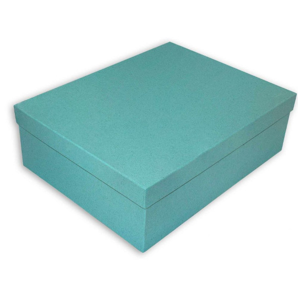 Χειροποίητο Χάρτινο Κουτί, Πετρόλ, 8 διαστάσεις