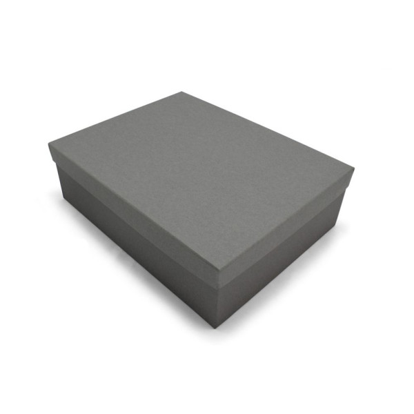 Χειροποίητο Χάρτινο Κουτί, Ανθρακί, 8 διαστάσεις