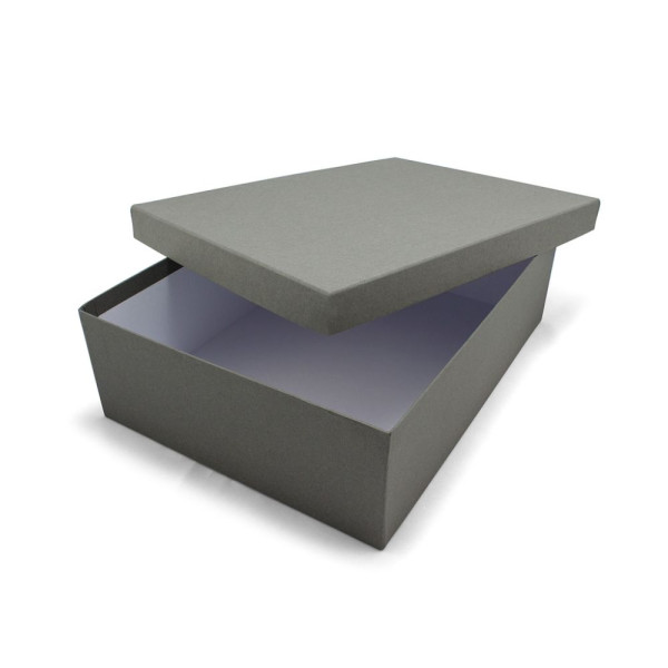Χειροποίητο Χάρτινο Κουτί, Ανθρακί, 8 διαστάσεις