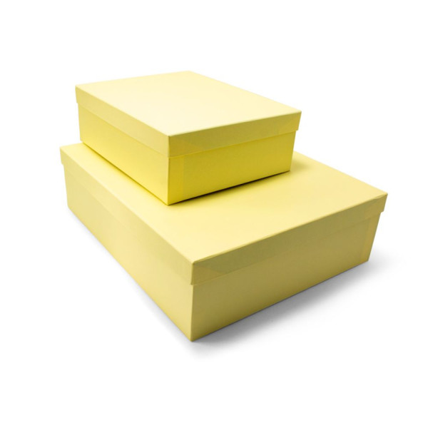 Χειροποίητο Χάρτινο Κουτί, Ώχρα, 8 διαστάσεις