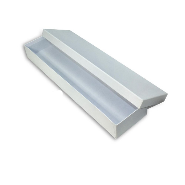 Χειροποίητο Χάρτινο Κουτί Λαμπάδας, Λευκό, 42*10*5cm